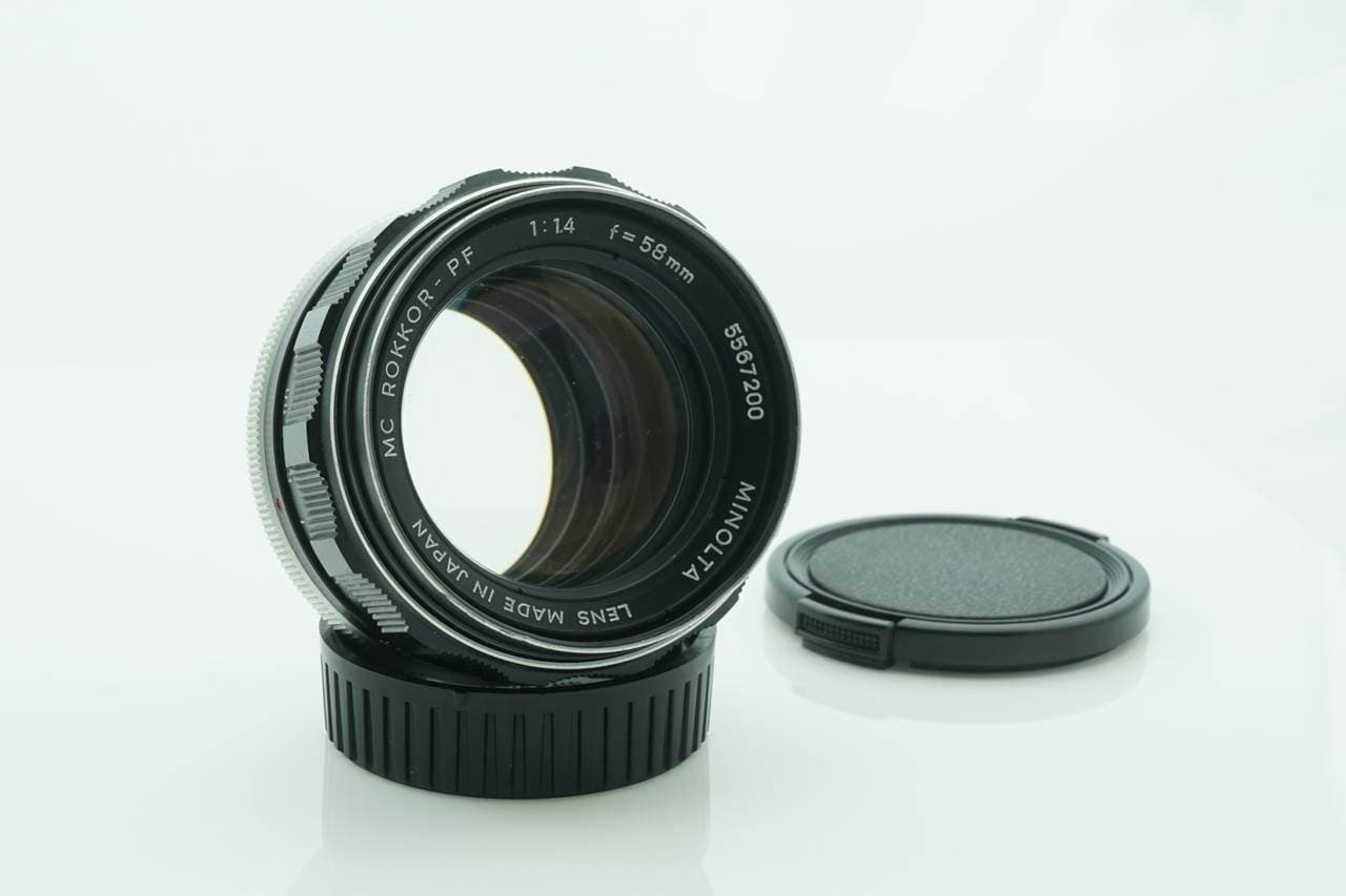 Minolta Minolta MC Rokkor-PF 58mm f1.4 heritage lens body
