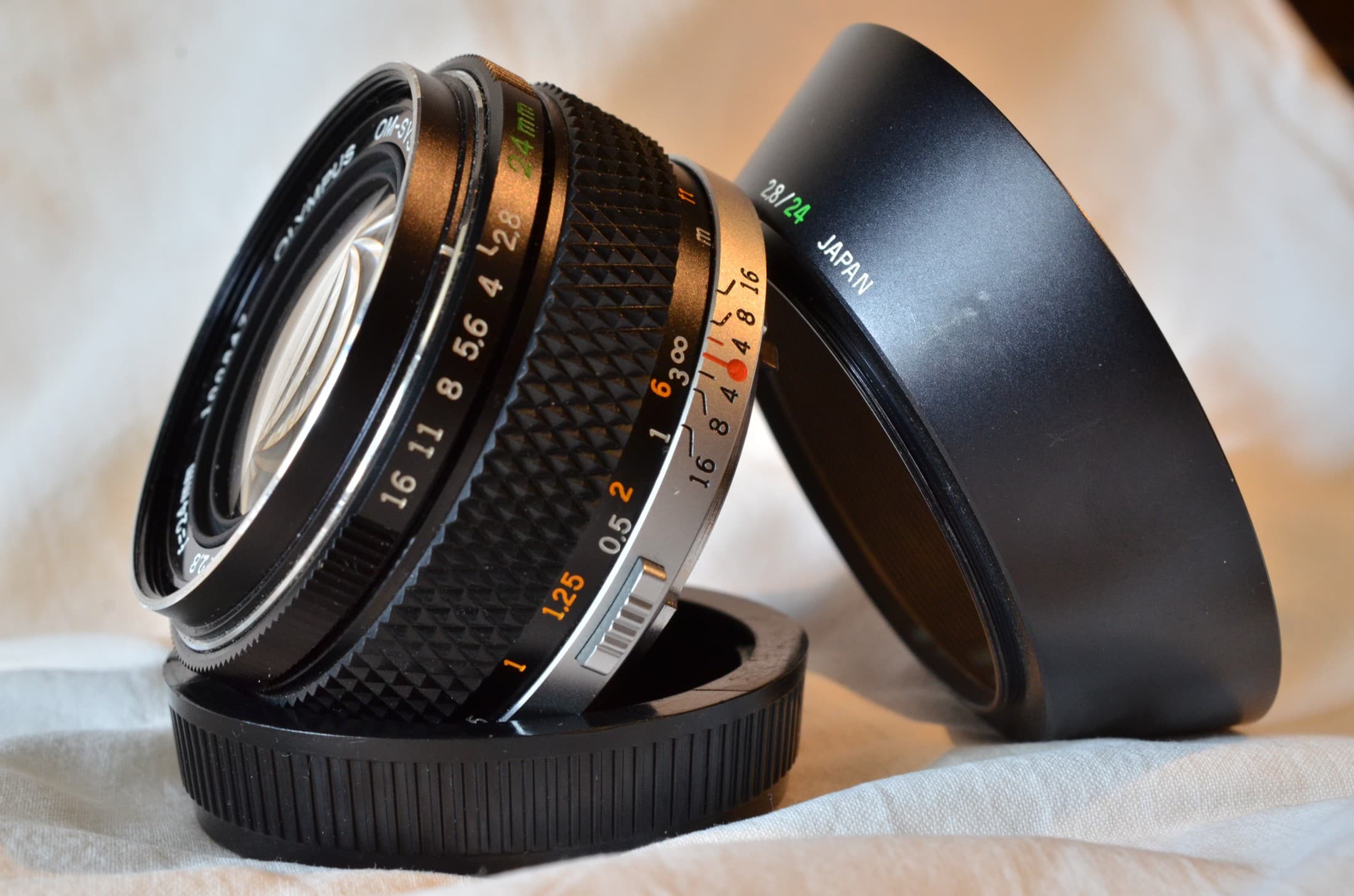 Olympus Zuiko 24mm f/2.8 heritage lens body