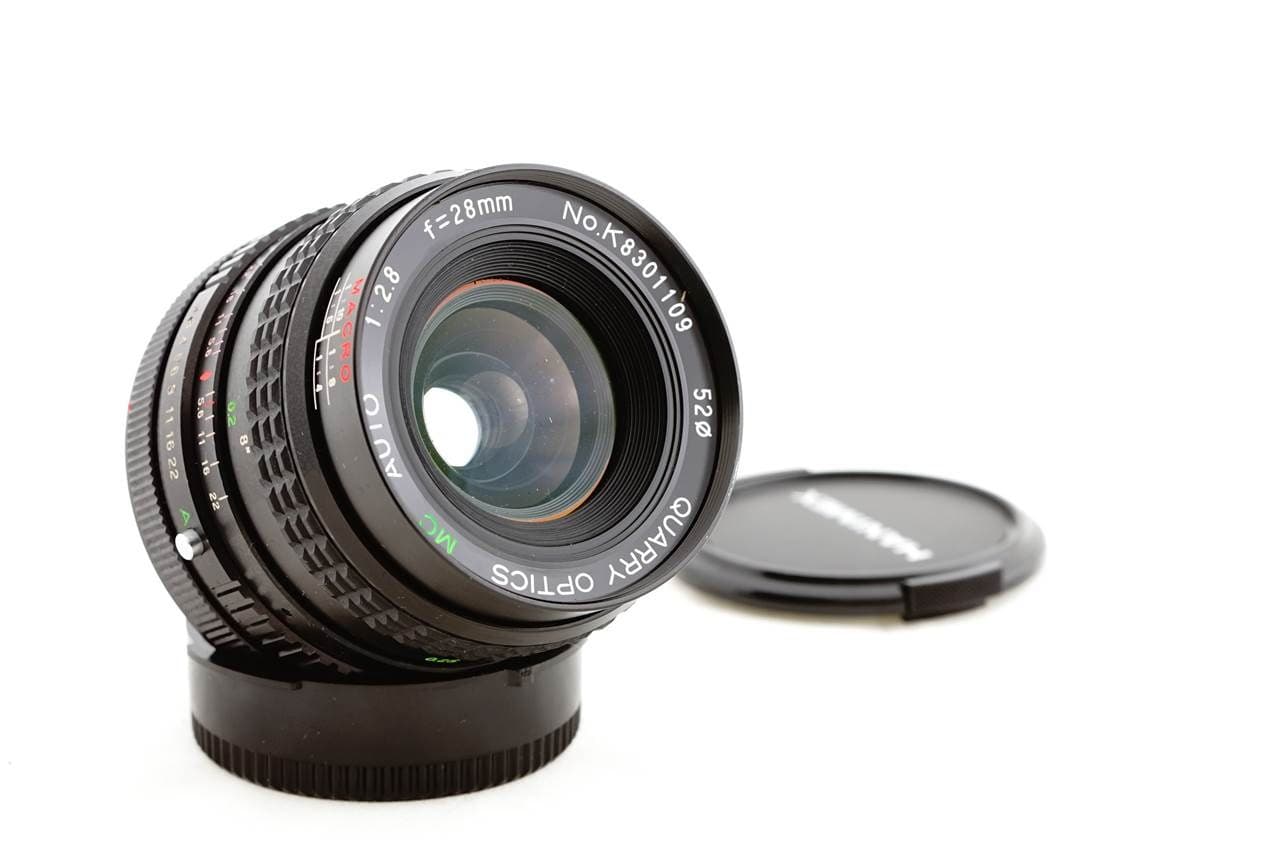 Quantaray Quarry Optic 28mm f2.8 Macro heritage lens body